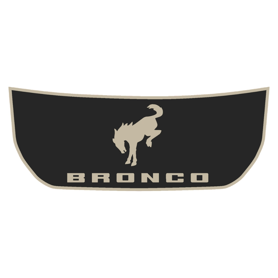 Hood Panel Decal/Sticker - Wild Horse Style Graphic Kit - For Ford Bronco - Premium Vinyl