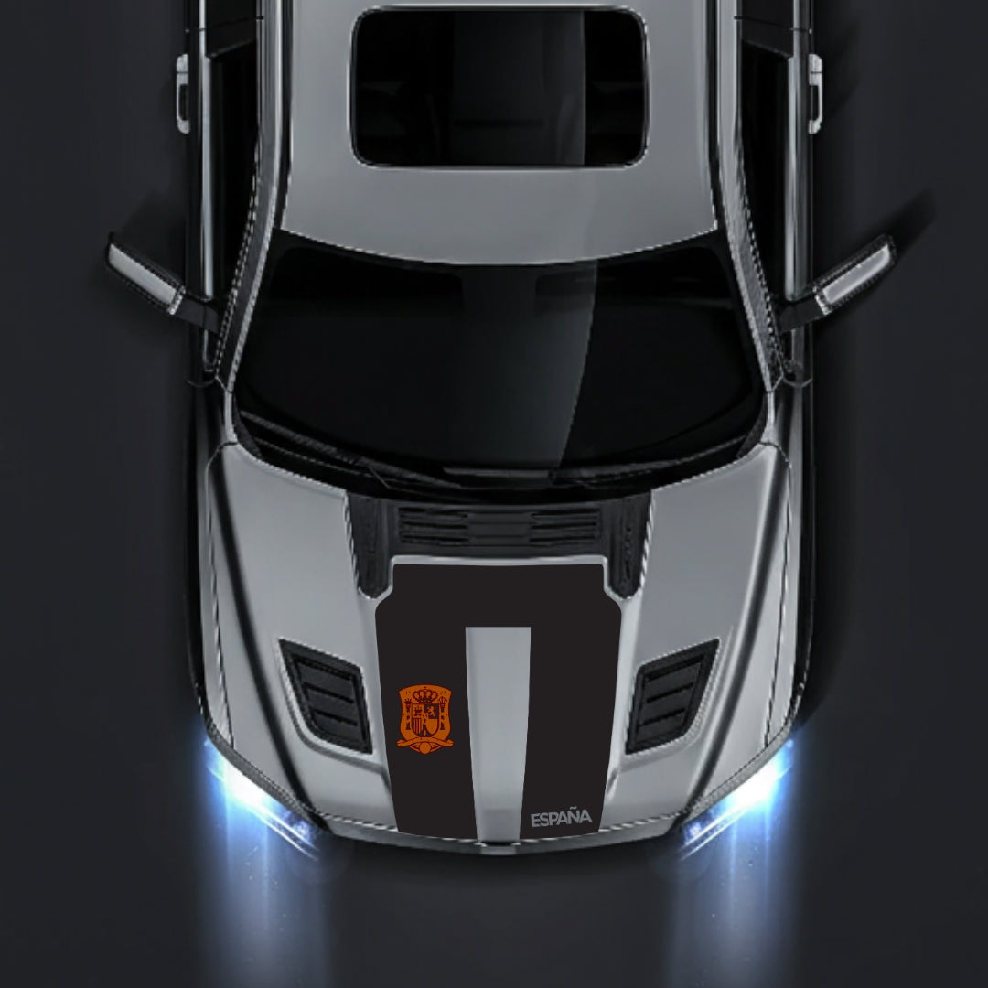 Performance Hood Panel Decal/Sticker - Spain - Cut Graphic Kit - For Dodge RAM 1500 2019-2025 - Premium Vinyl