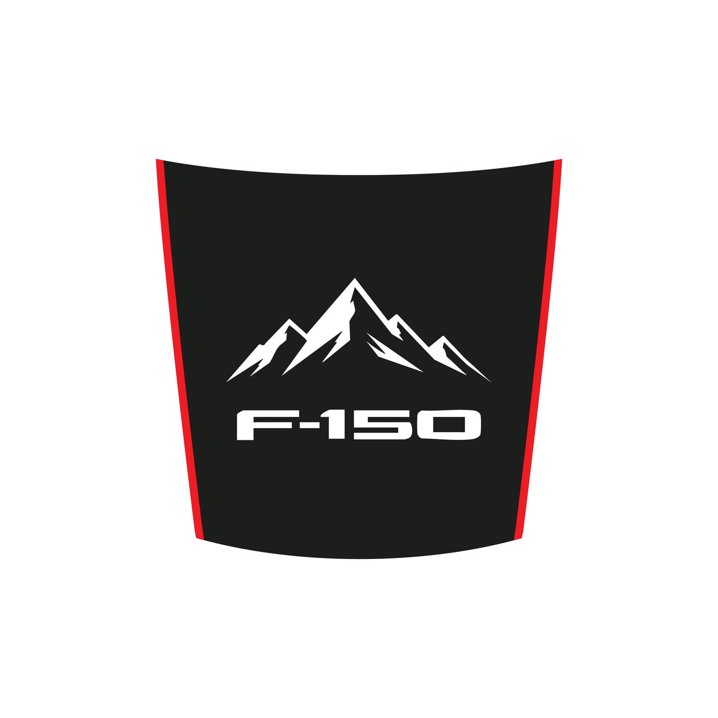 Hood Panel Decal/Sticker - Mountain Graphic Decal Graphic Kit - For Ford F-150 2015-2020 - Premium Vinyl
