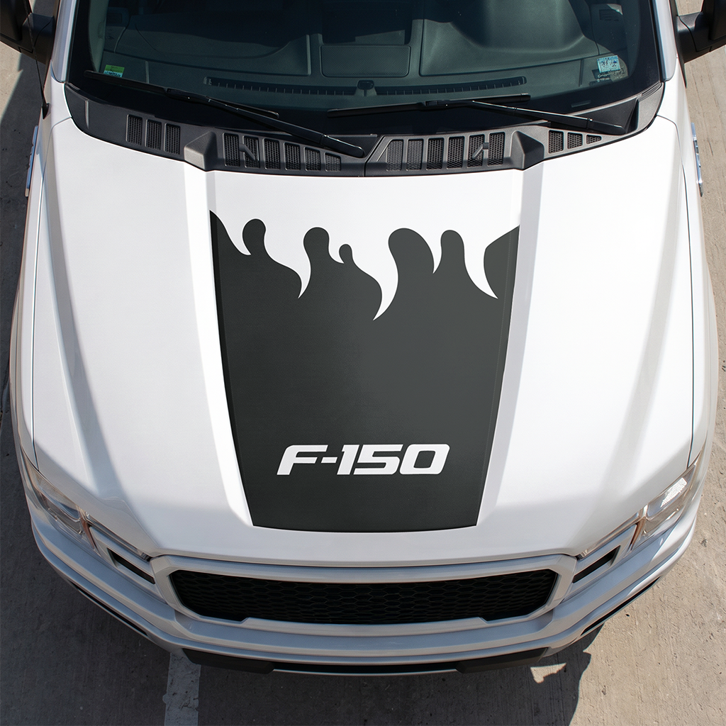 Hood Panel Decal/Sticker - Different Styles Graphic Decals Kit- For Ford F-150 2015-2020 - Premium Vinyl