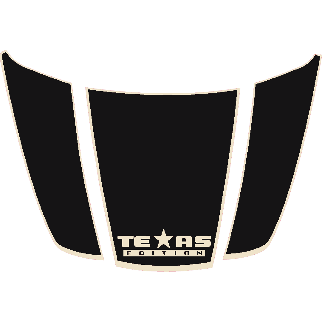 Hood Panel Decal/Sticker - Texas - Border Graphic Kit - For Ford F-150 2020-2026 - Premium Vinyl