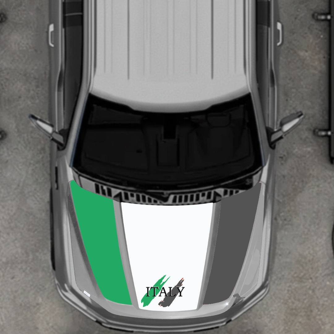 Hood Panel Decal/Sticker - Italy Graphic Kit - For Ford F-150 2020-2026 - Premium Vinyl