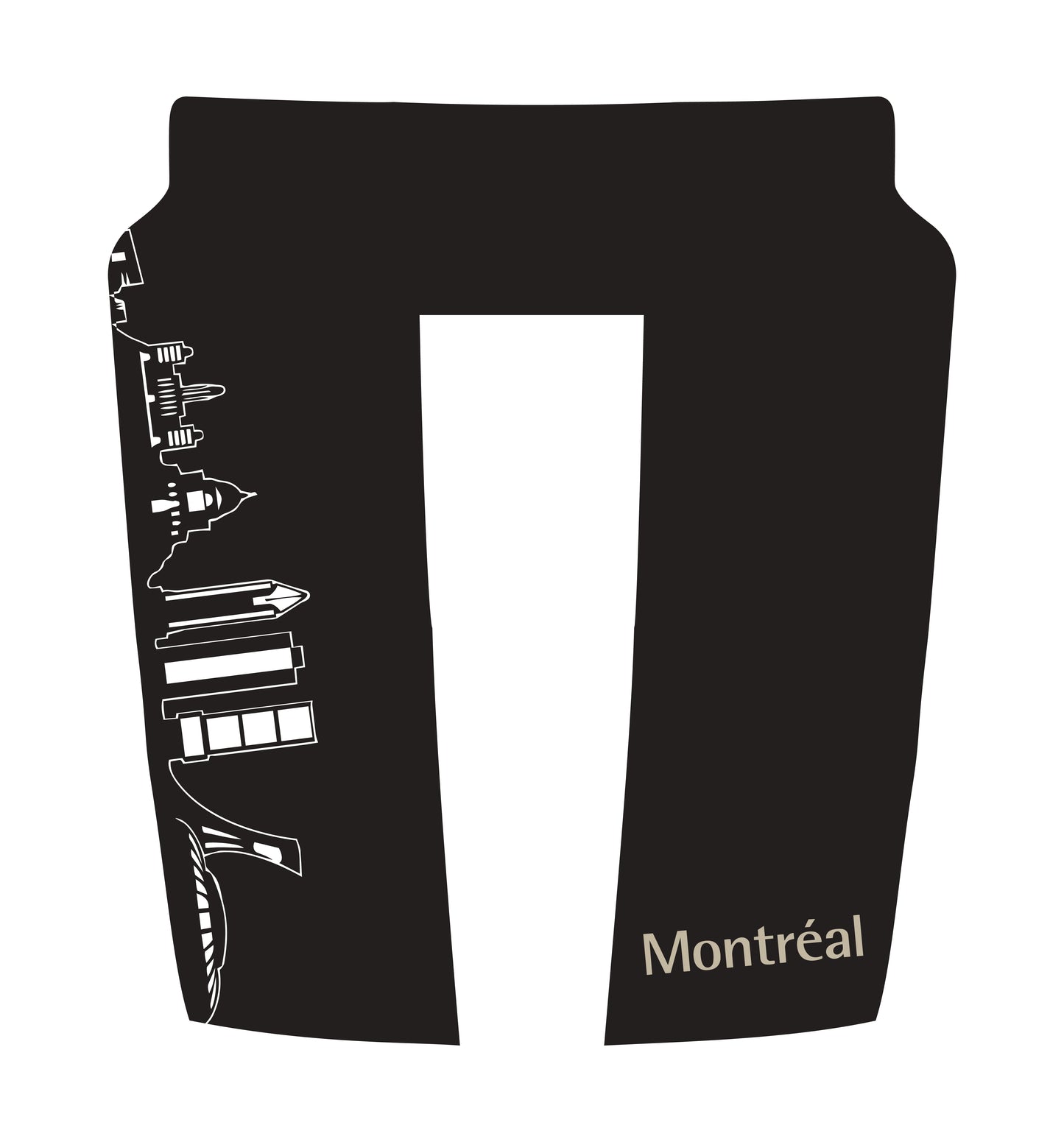 Performance Hood Panel Decal/Sticker - Montreal Skyline - Cut Graphic Kit - For Dodge RAM 1500 2019-2025 - Premium Vinyl