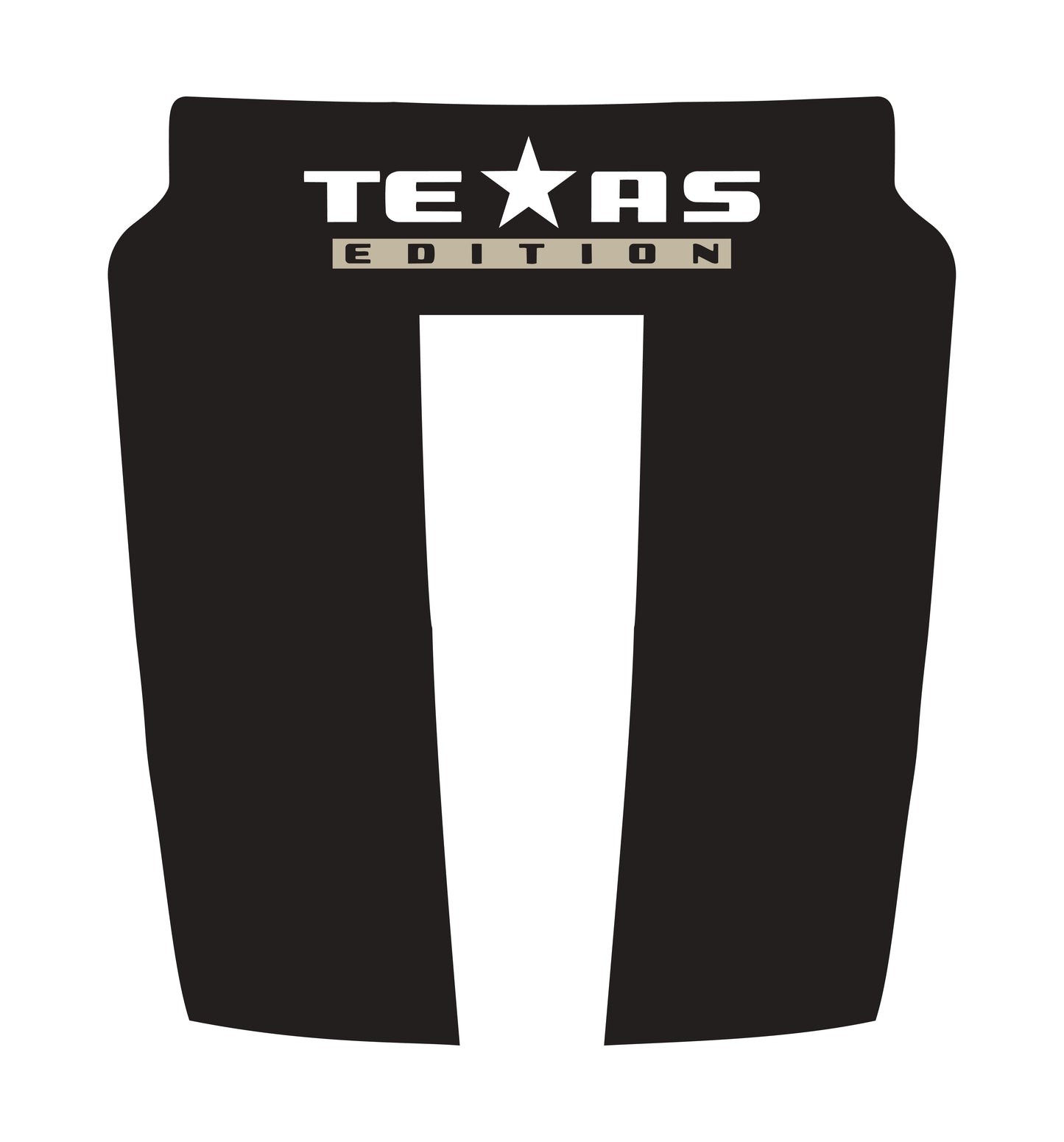 Performance Hood Panel Decal/Sticker - Texas Edition - Cut Graphic Kit - For Dodge RAM 1500 2019-2025 - Premium Vinyl