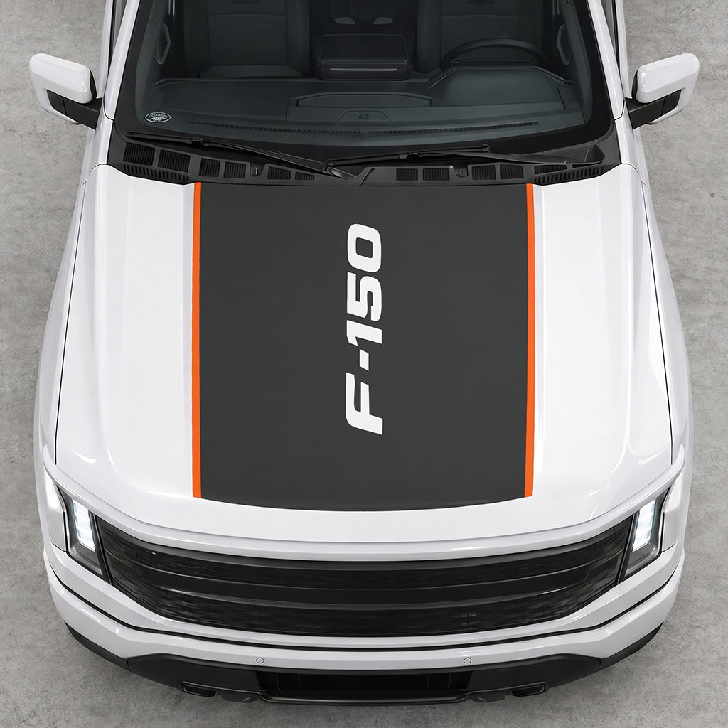 Hood Panel Decal/Sticker - Italic Style F150 Graphic Decal Graphic Kit - For Ford F-150 2015-2020 - Premium Vinyl