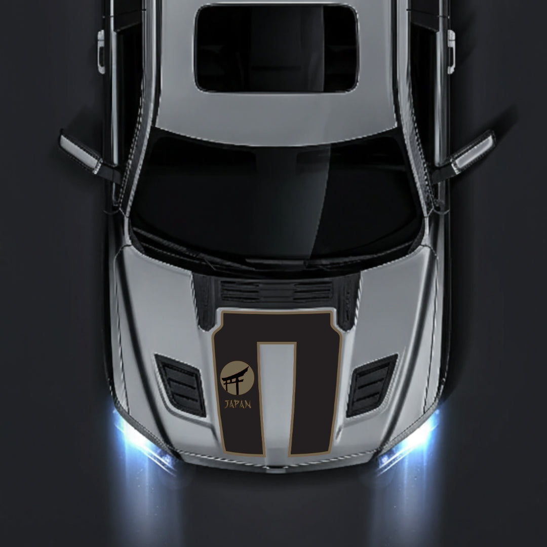 Performance Hood Panel Decal/Sticker - Japan - Border Graphic Kit - For Dodge RAM 1500 2019-2025 - Premium Vinyl