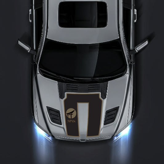 Performance Hood Panel Decal/Sticker - Japan - Border Graphic Kit - For Dodge RAM 1500 2019-2025 - Premium Vinyl