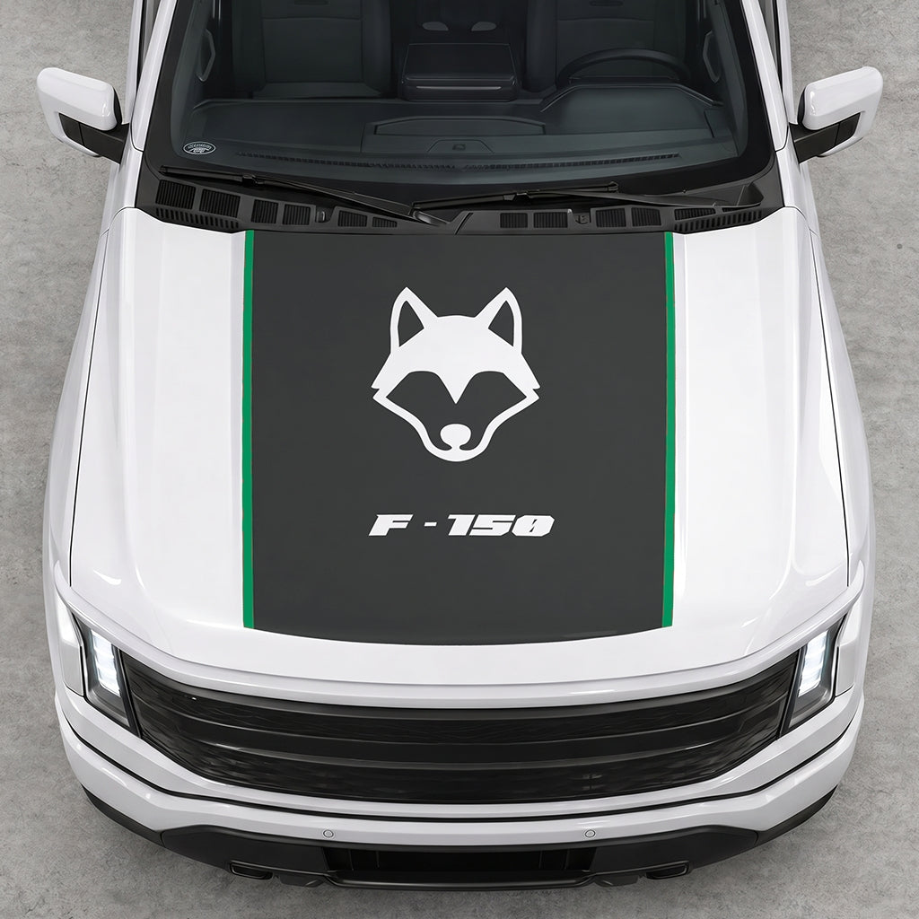 Hood Panel Decal/Sticker - Coyote Graphic Decal Graphic Kit - For Ford F-150 2015-2020 - Premium Vinyl