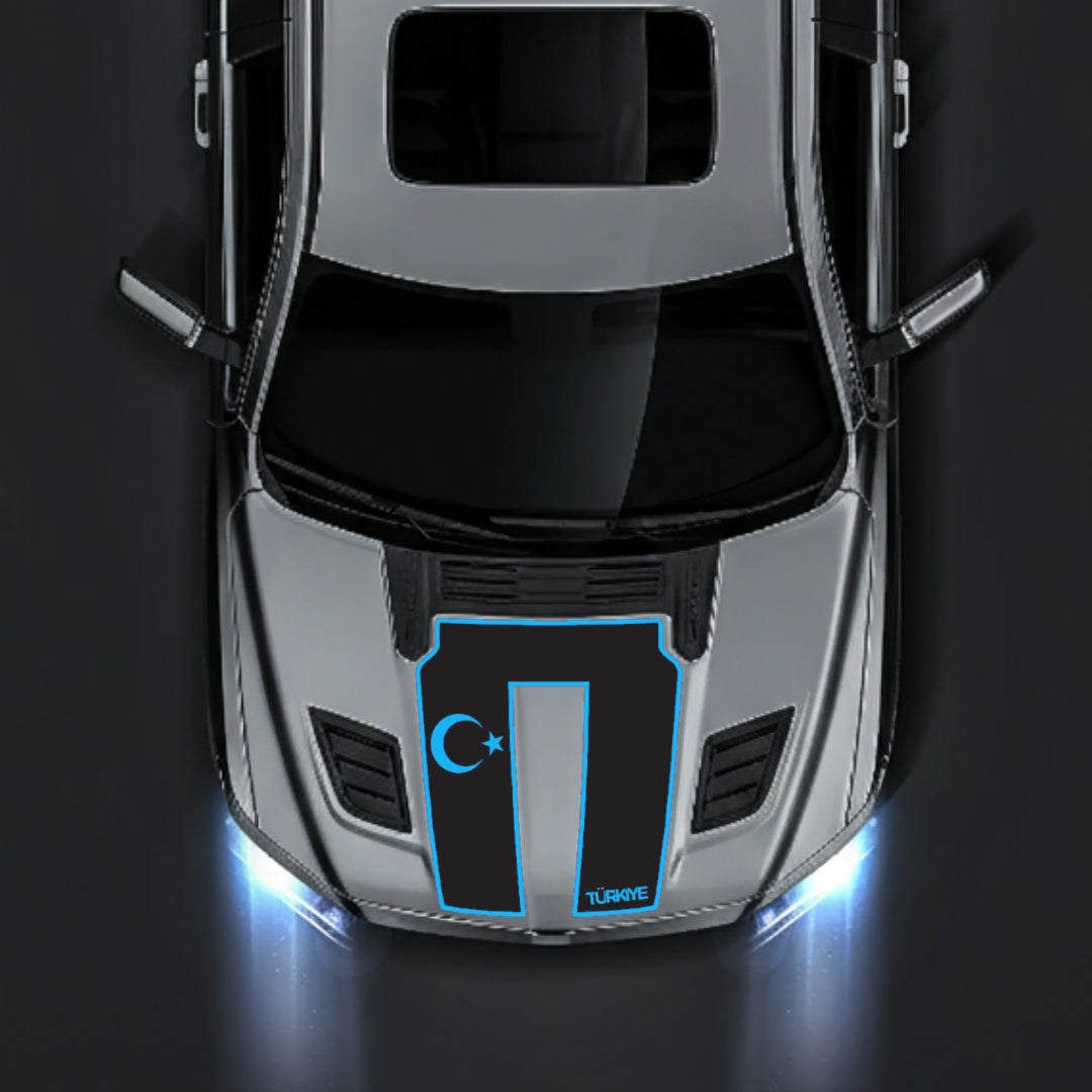 Hood Panel Decal/Sticker - Turkey - Border Graphic Kit - For Dodge RAM 1500 2019-2025 - Premium Vinyl