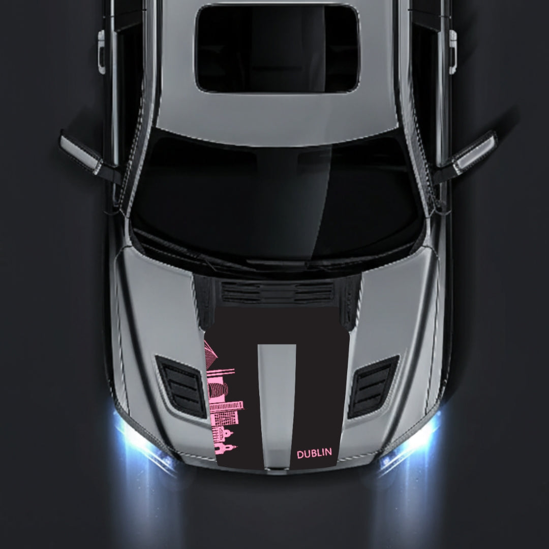 Hood Panel Decal/Sticker - Dublin Skyline Graphic Kit - For Dodge RAM 1500 2019-2025 - Premium Vinyl