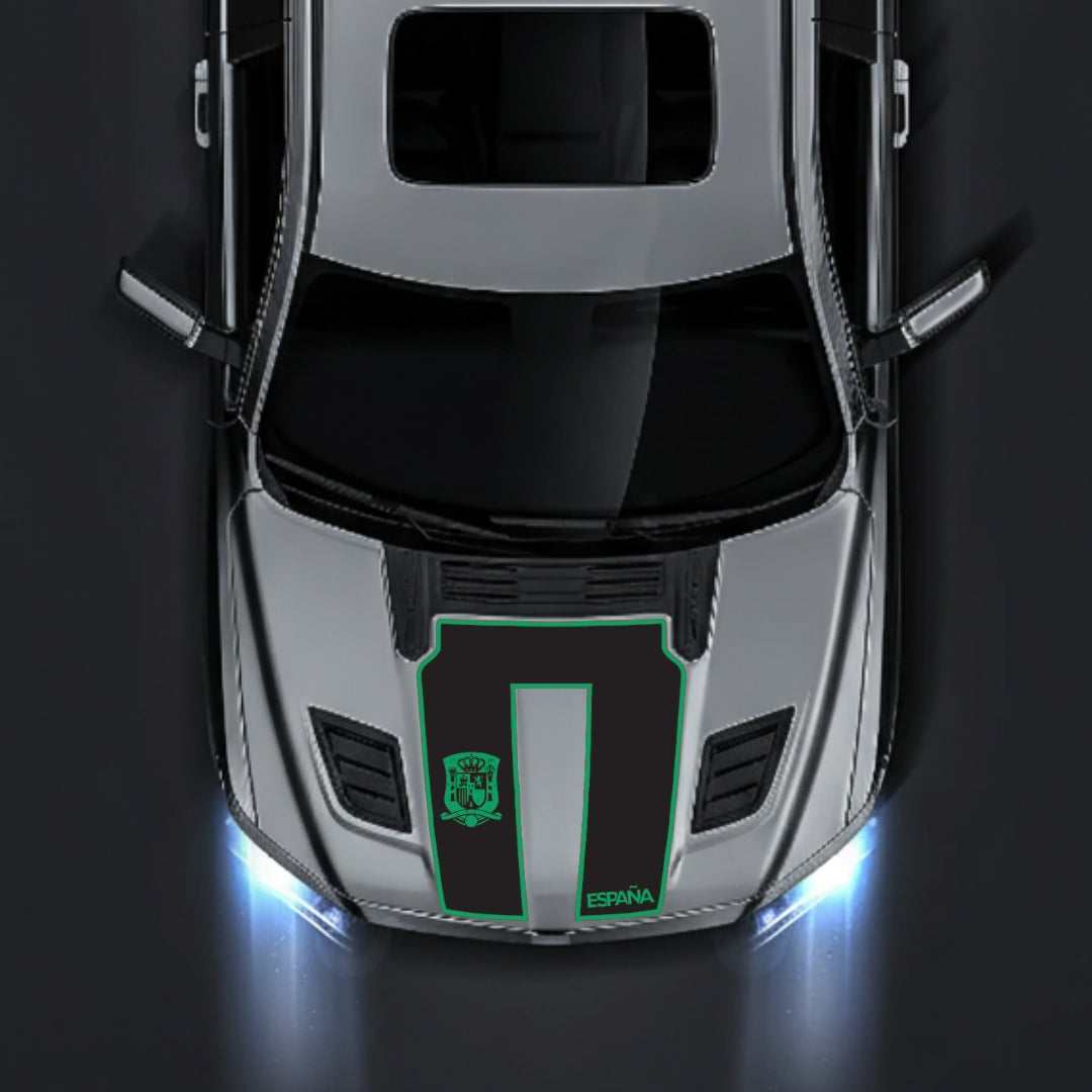 Hood Panel Decal/Sticker - Spain - Border Graphic Kit - For Dodge RAM 1500 2019-2025 - Premium Vinyl