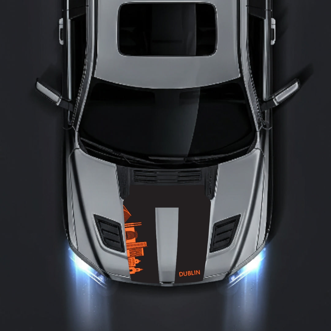 Hood Panel Decal/Sticker - Dublin Skyline Graphic Kit - For Dodge RAM 1500 2019-2025 - Premium Vinyl
