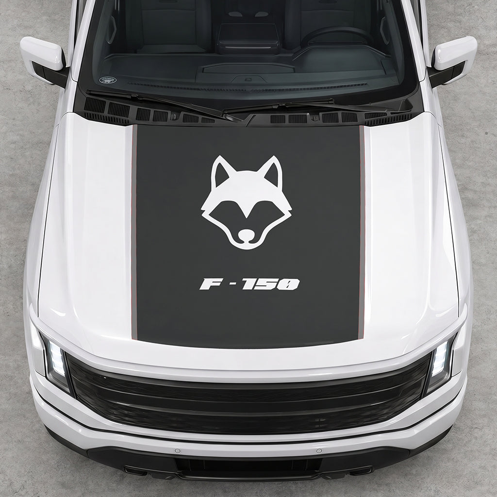 Hood Panel Decal/Sticker - Coyote Graphic Decal Graphic Kit - For Ford F-150 2015-2020 - Premium Vinyl