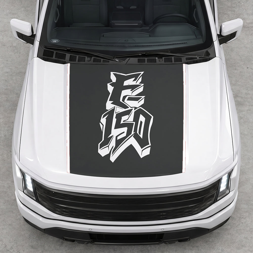 Hood Panel Decal/Sticker - Graffiti Graphic Decal Graphic Kit - For Ford F-150 2015-2020 - Premium Vinyl