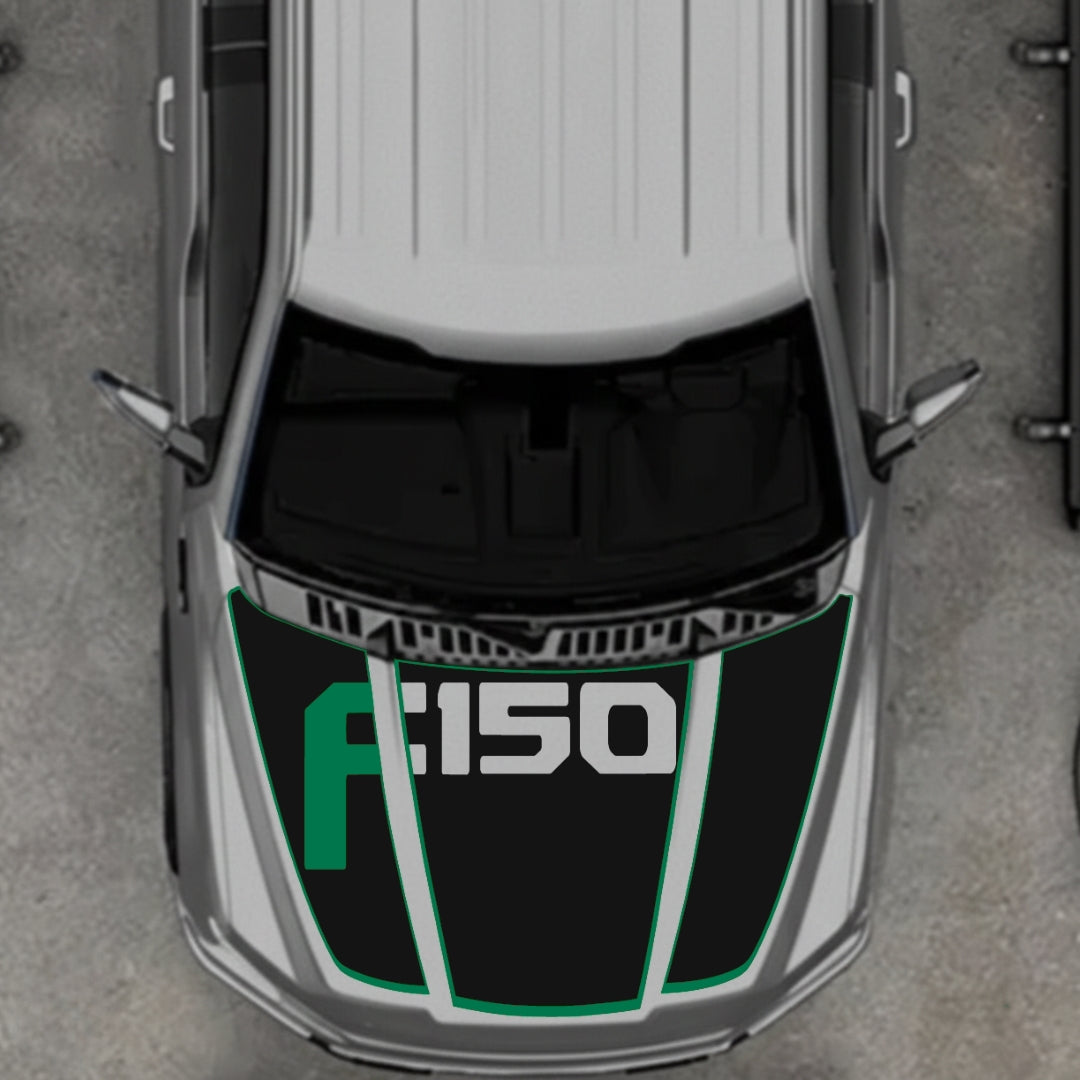 Hood Panel Decal/Sticker - Style 14 Graphic Kit - For Ford F-150 2020-2026 - Premium Vinyl