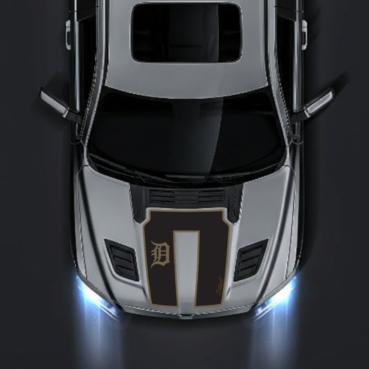Performance Hood Panel Decal/Sticker - Detroit Street - Border Graphic Kit - For Dodge RAM 1500 2019-2025 - Premium Vinyl