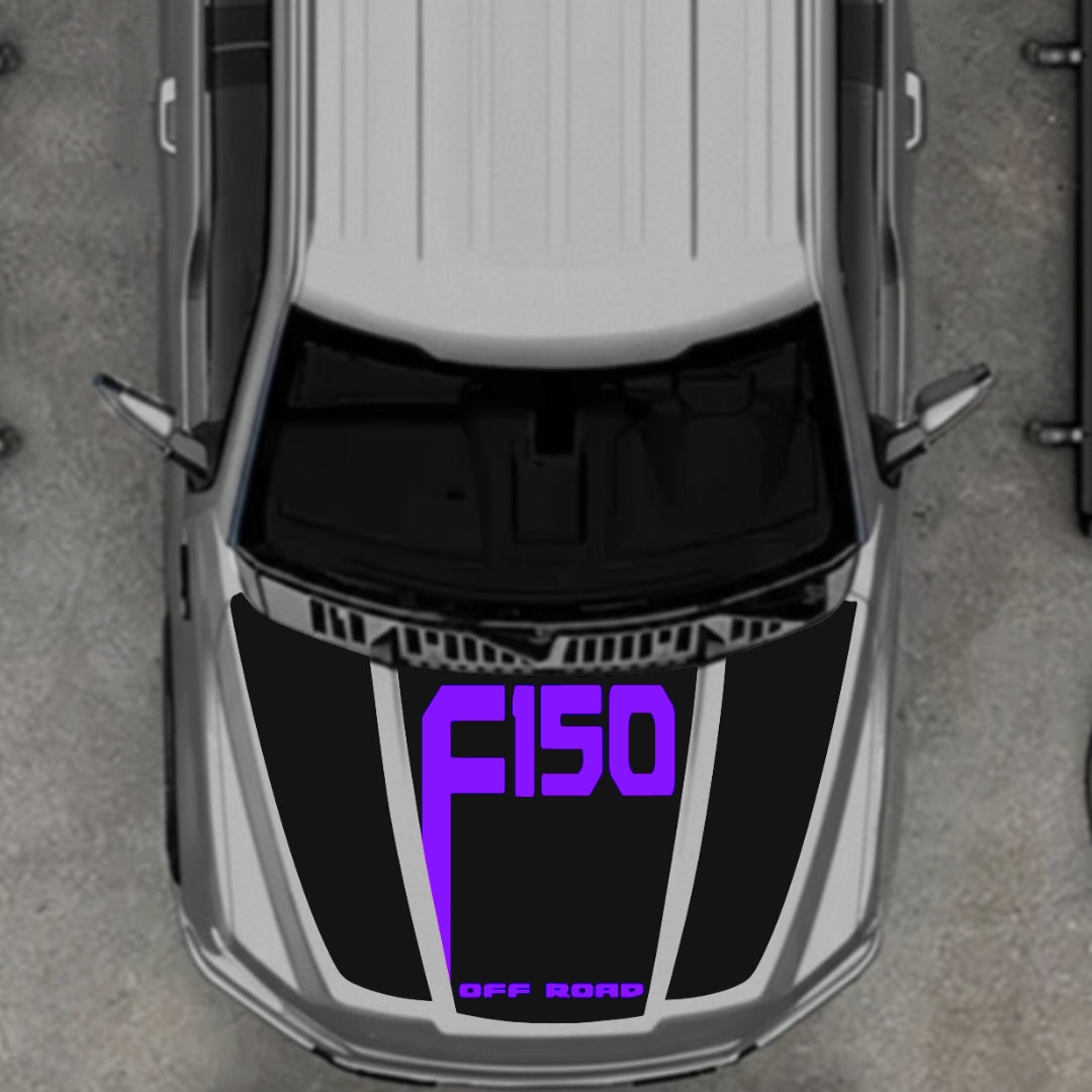 Hood Panel Decal/Sticker - Style 23 Graphic Kit - For Ford F-150 2020-2026 - Premium Vinyl
