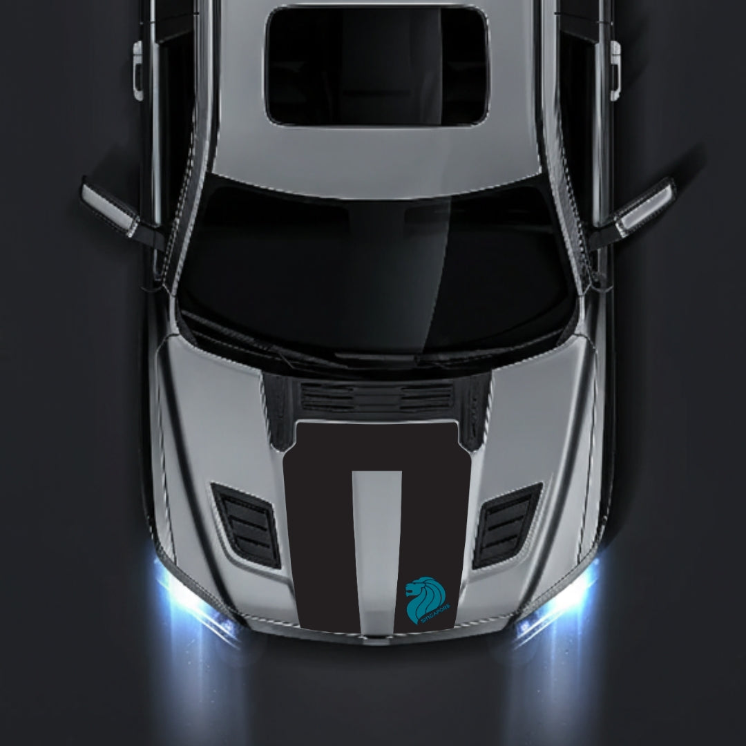 Performance Hood Panel Decal/Sticker - Singapore Graphic Kit - For Dodge RAM 1500 2019-2025 - Premium Vinyl