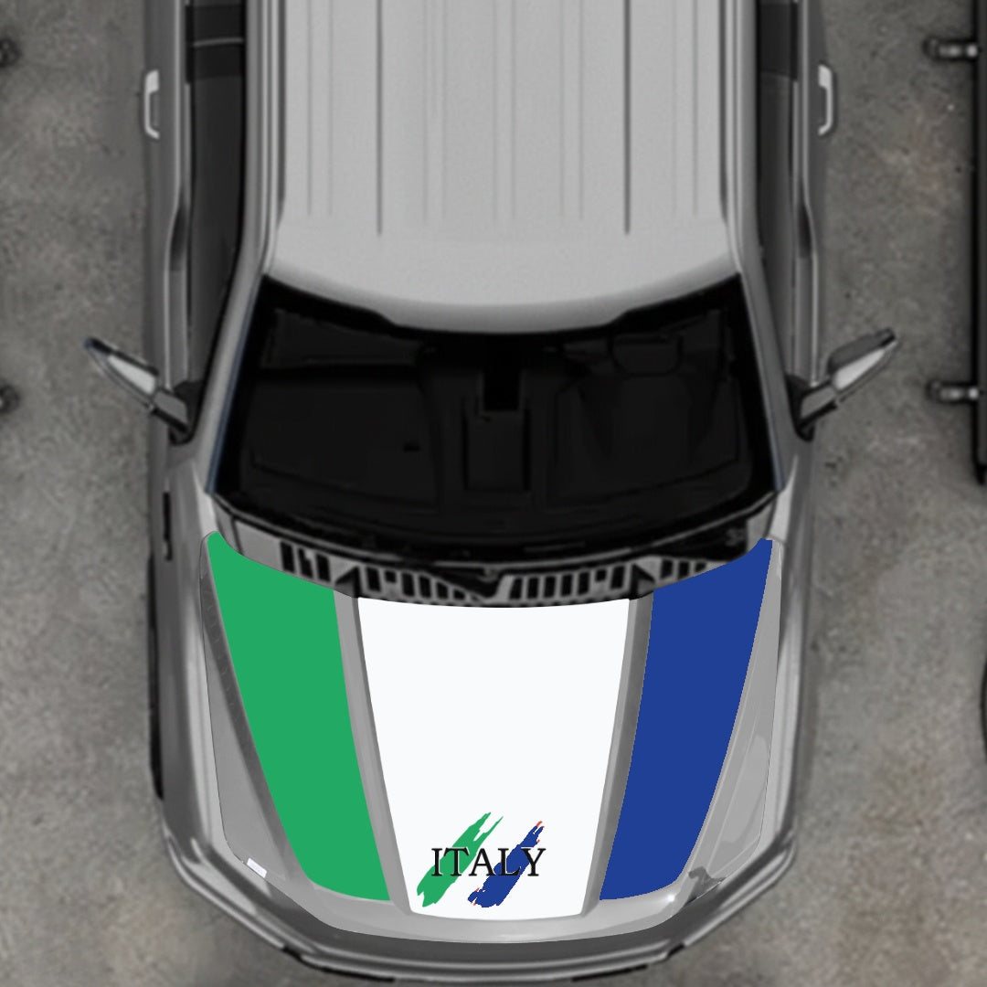 Hood Panel Decal/Sticker - Italy Graphic Kit - For Ford F-150 2020-2026 - Premium Vinyl