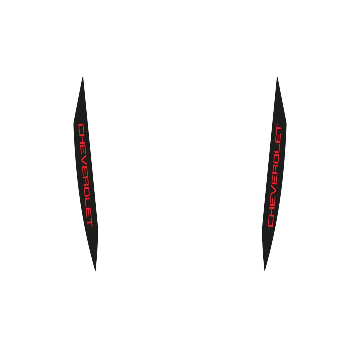 Hood Panel Decal/Sticker - Double Sided Stripes Style 6 Graphic Decal Graphic Kit - For Chevrolet Silverado 2019-2024 - Premium Vinyl