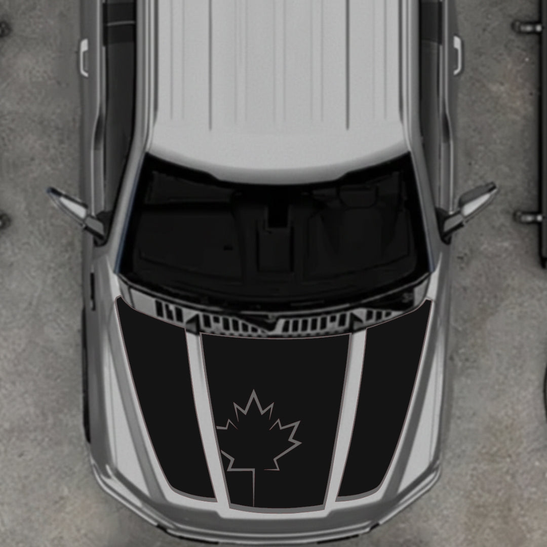 Hood Panel Decal/Sticker - Canada Style 13 Graphic Kit - For Ford F-150 2020-2026 - Premium Vinyl
