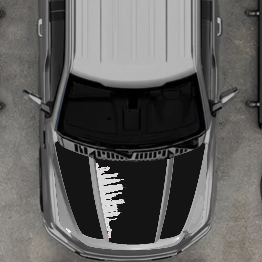 Hood Panel Decal/Sticker - Dubai Graphic Kit - For Ford F-150 2020-2026 - Premium Vinyl