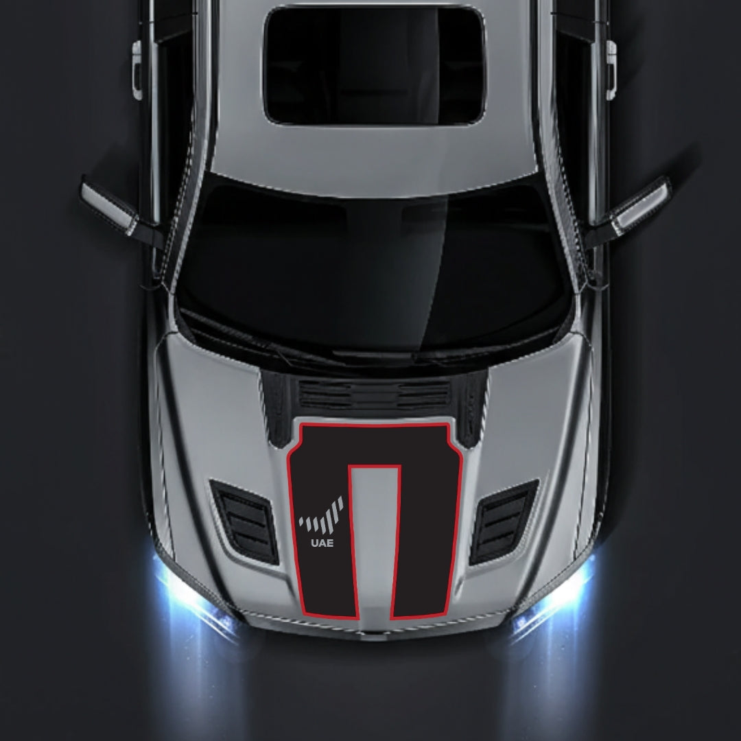 Hood Panel Decal/Sticker - United Arab Emirates - Cut - Border Graphic Kit - For Dodge RAM 1500 2019-2025 - Premium Vinyl