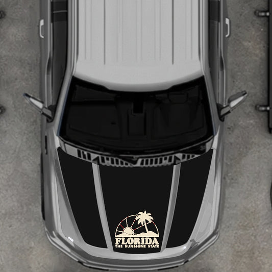 Hood Panel Decal/Sticker - Florida Graphic Kit - For Ford F-150 2020-2026 - Premium Vinyl