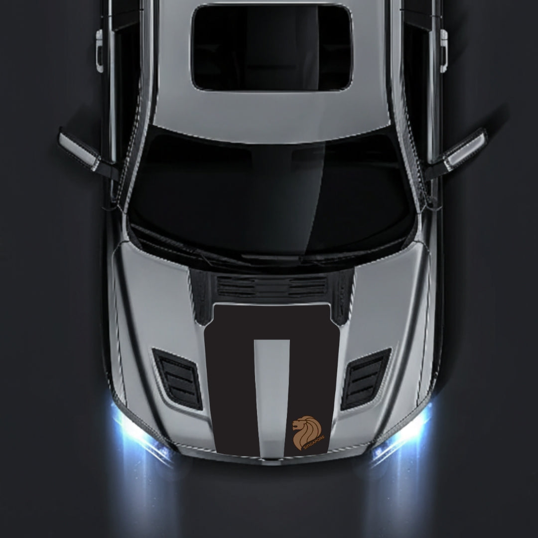 Performance Hood Panel Decal/Sticker - Singapore Graphic Kit - For Dodge RAM 1500 2019-2025 - Premium Vinyl
