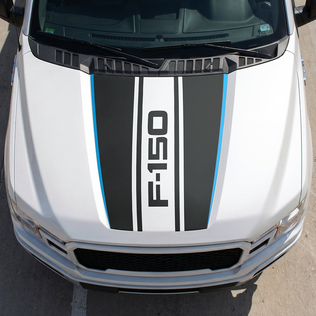 Hood Panel Decal/Sticker - Road F150 Graphic Decal Graphic Kit - For Ford F-150 2015-2020 - Premium Vinyl