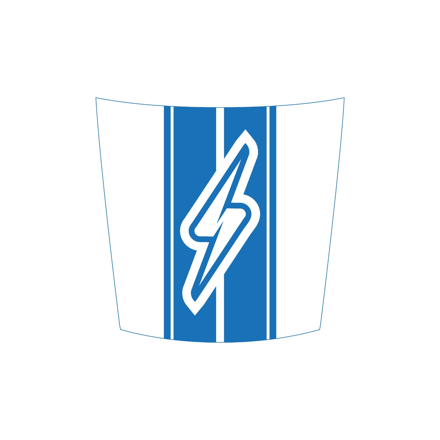 Hood Panel Decal/Sticker - Triple Stripes Electric Graphic Decal Graphic Kit - For FORD F-150 2015-2020 - Premium Vinyl