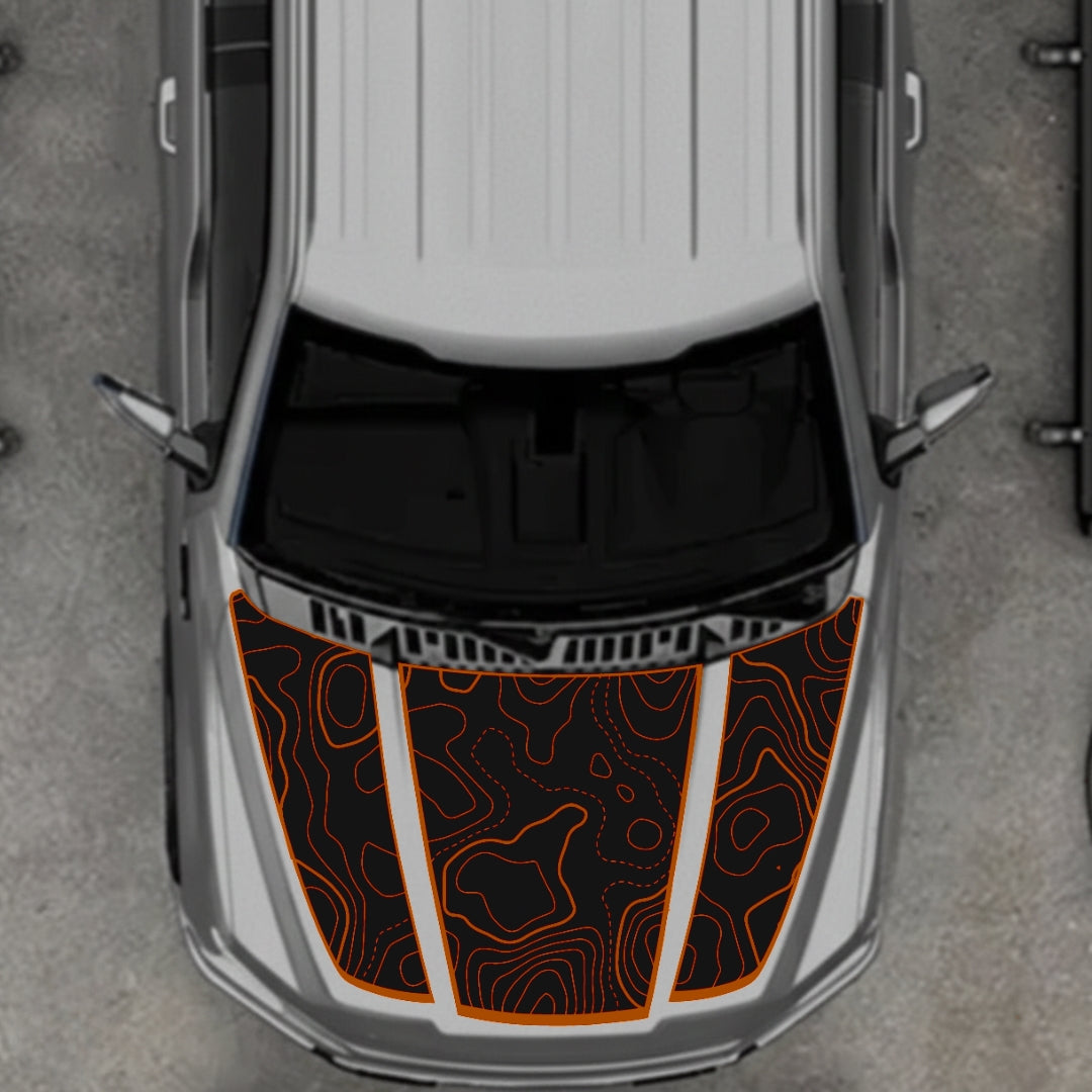 Hood Panel Decal/Sticker - Canada Style 18 Graphic Kit - For Ford F-150 2020-2026 - Premium Vinyl