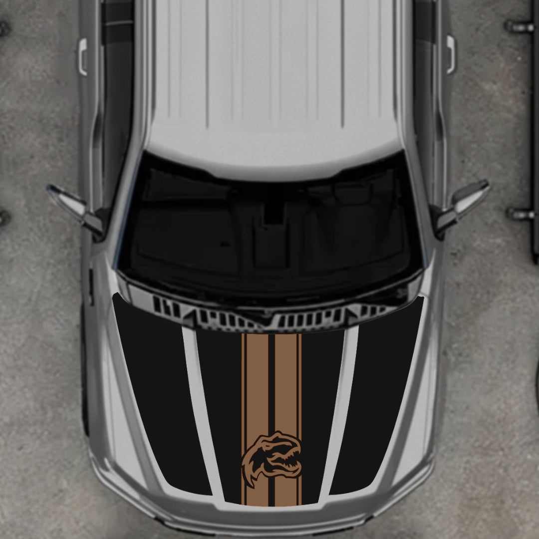Hood Panel Decal/Sticker - Rex Style 2 Graphic Kit - For Ford F-150 2020-2026 - Premium Vinyl