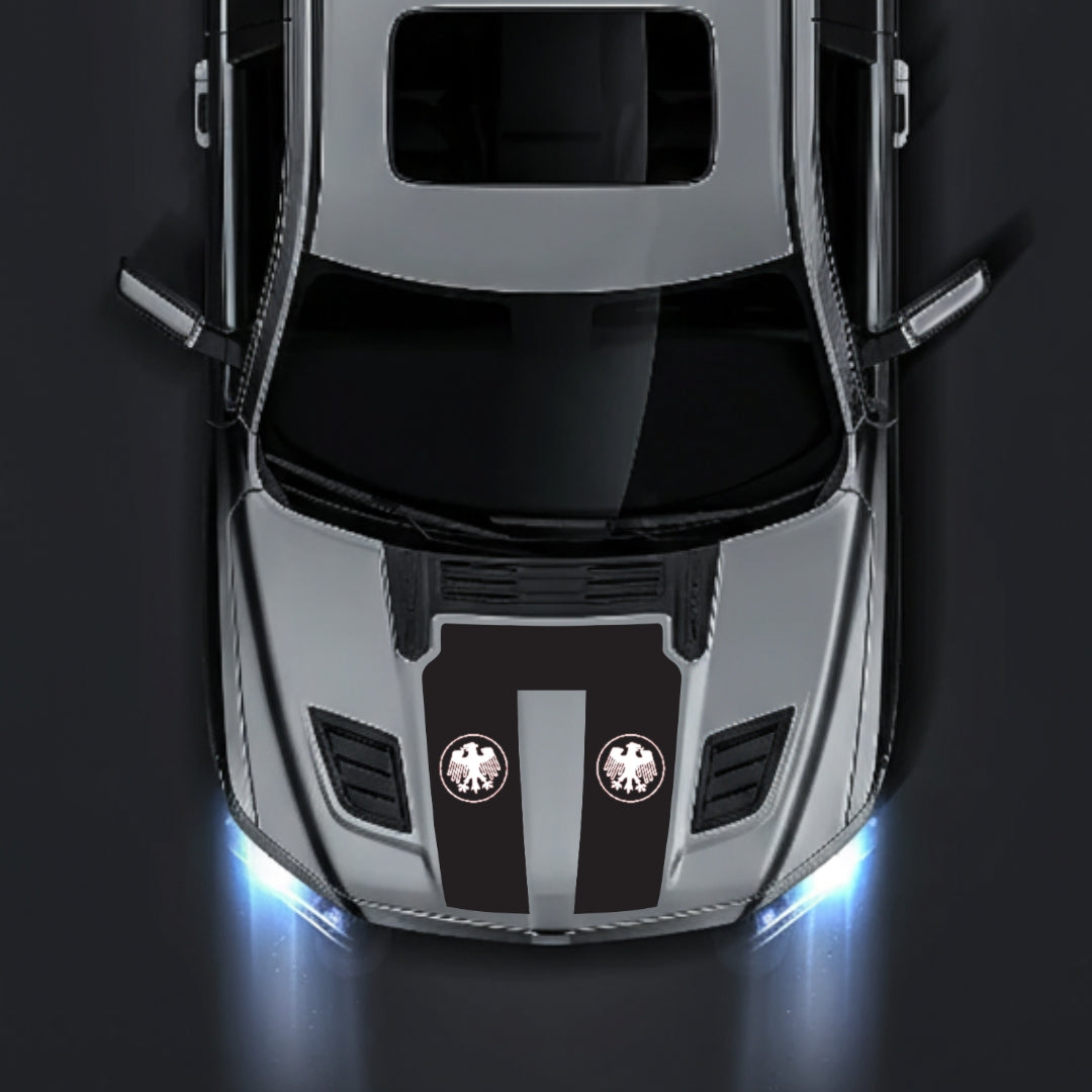 Hood Panel Decal/Sticker - Germany Visual Identity Graphic Kit - For Dodge RAM 1500 2019-2025 - Premium Vinyl