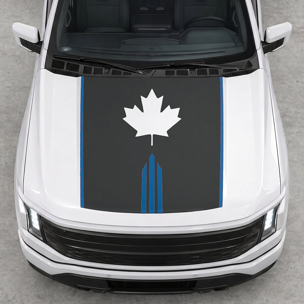 Hood Panel Decal/Sticker - Maple Graphic Decal Graphic Kit - For Ford F-150 2015-2020 - Premium Vinyl