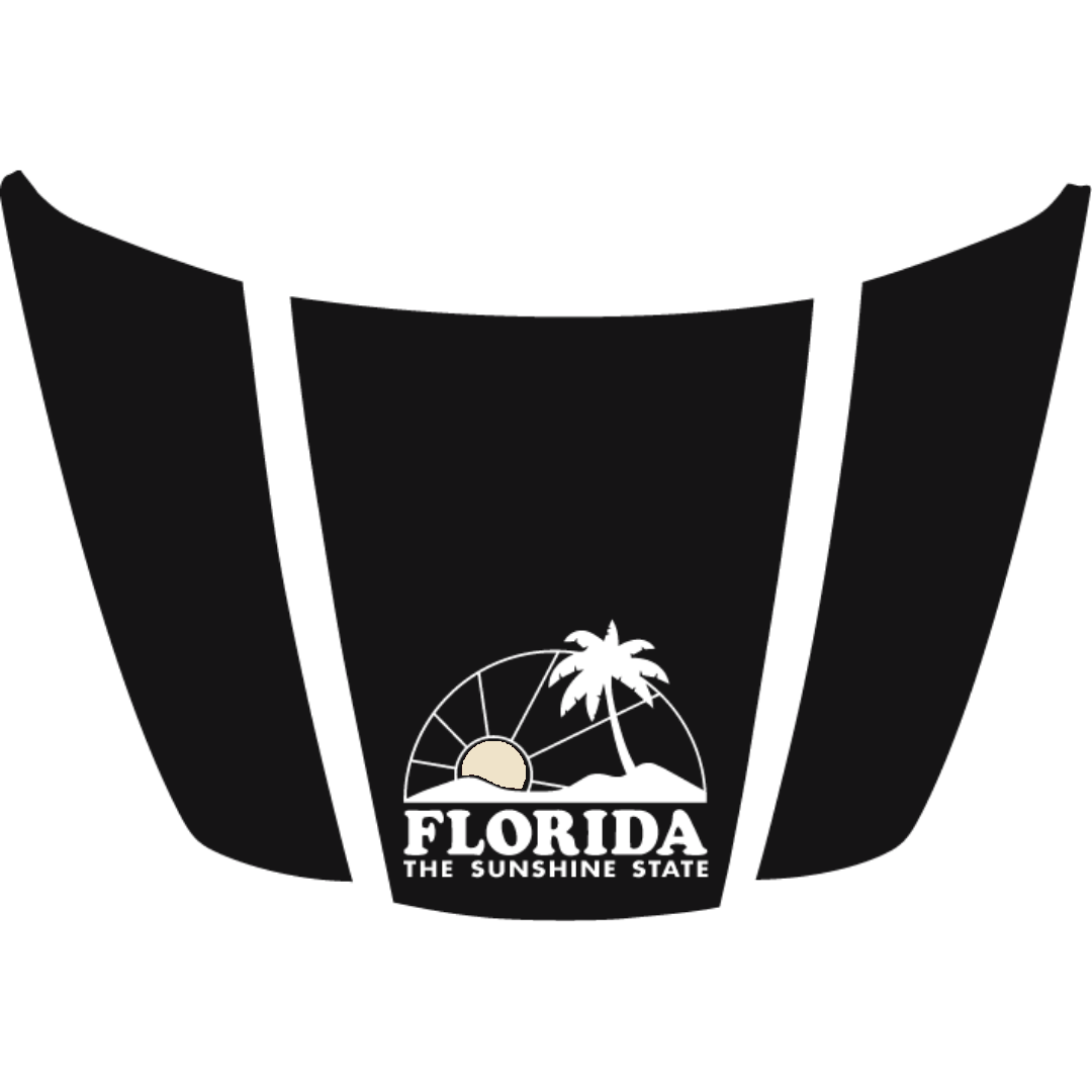 Hood Panel Decal/Sticker - Florida - Cut Graphic Kit - For Ford F-150 2020-2026 - Premium Vinyl