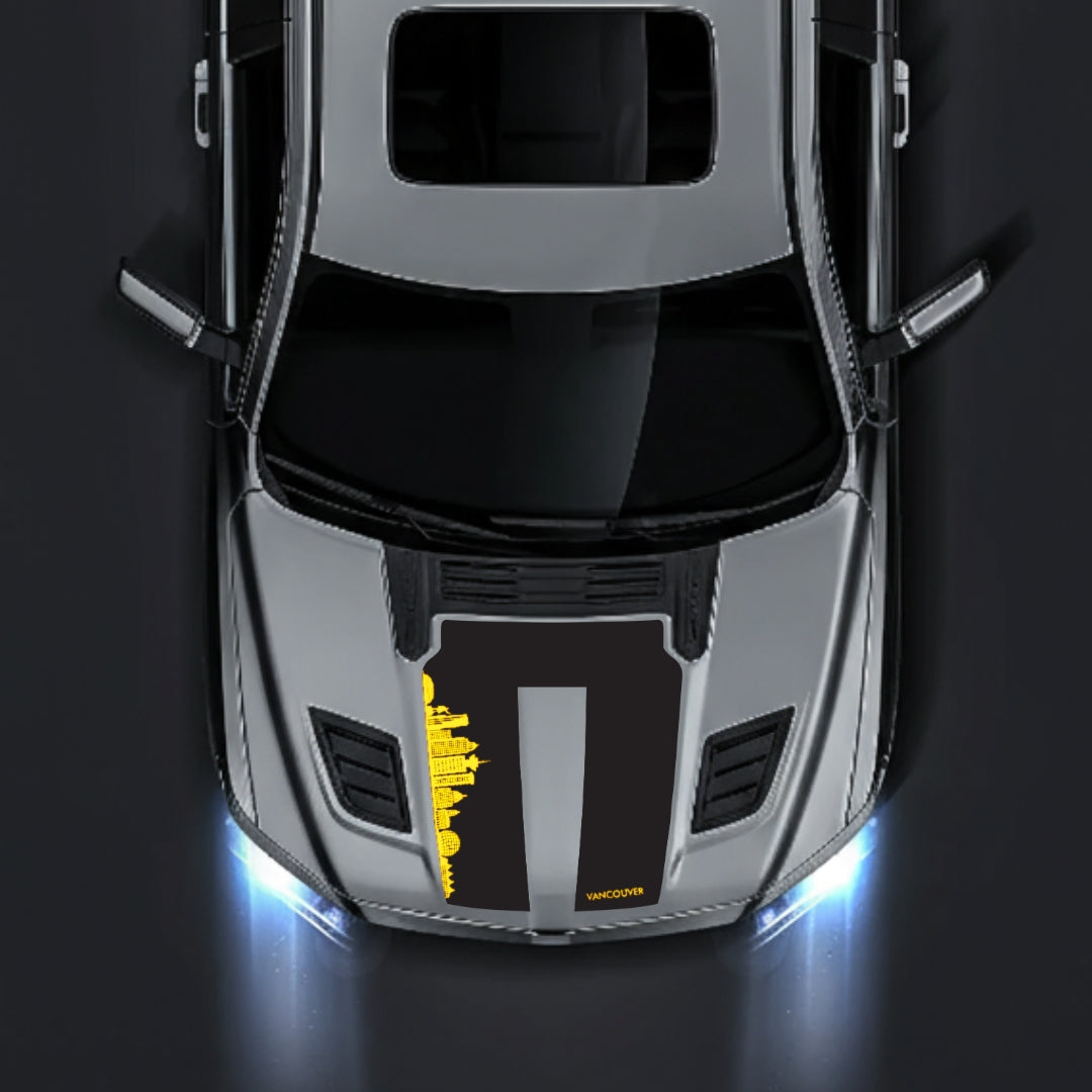 Hood Panel Decal/Sticker - Vancouver Skyline Graphic Kit - For Dodge RAM 1500 2019-2025 - Premium Vinyl