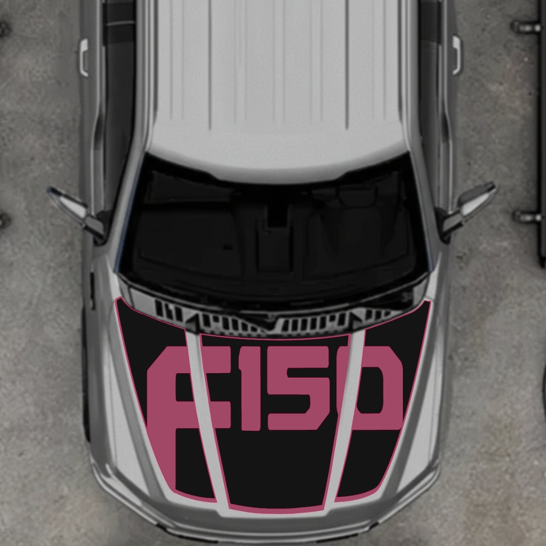 Hood Panel Decal/Sticker - Style 16 Graphic Kit - For Ford F-150 2020-2026 - Premium Vinyl