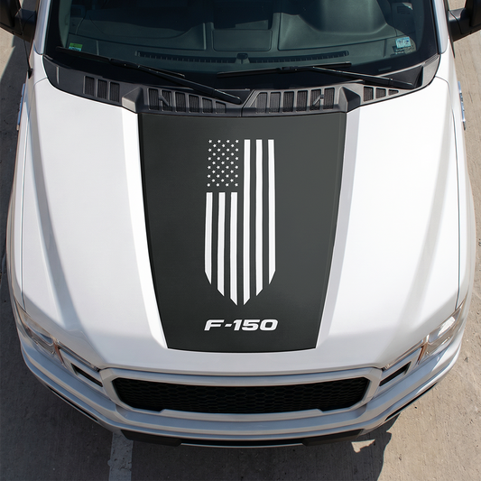 Hood Panel Decal/Sticker - Different Styles Graphic Decals Kit- For Ford F-150 2015-2020 - Premium Vinyl