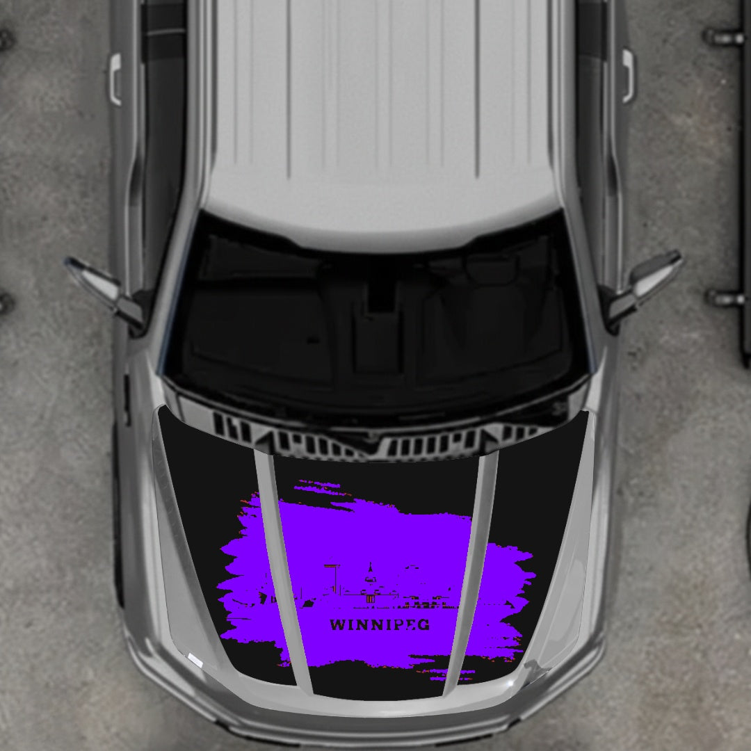 Hood Panel Decal/Sticker - Winnipeg Graphic Kit - For Ford F-150 2020-2026 - Premium Vinyl