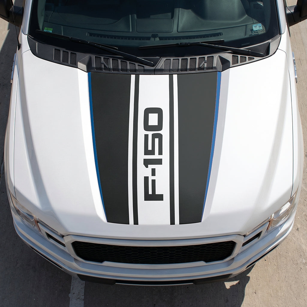 Hood Panel Decal/Sticker - Road F150 Graphic Decal Graphic Kit - For Ford F-150 2015-2020 - Premium Vinyl