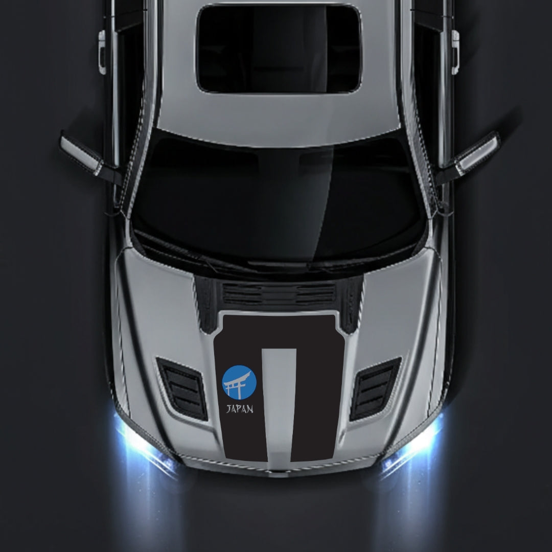 Performance Hood Panel Decal/Sticker - Japan - Cut Graphic Kit - For Dodge RAM 1500 2019-2025 - Premium Vinyl