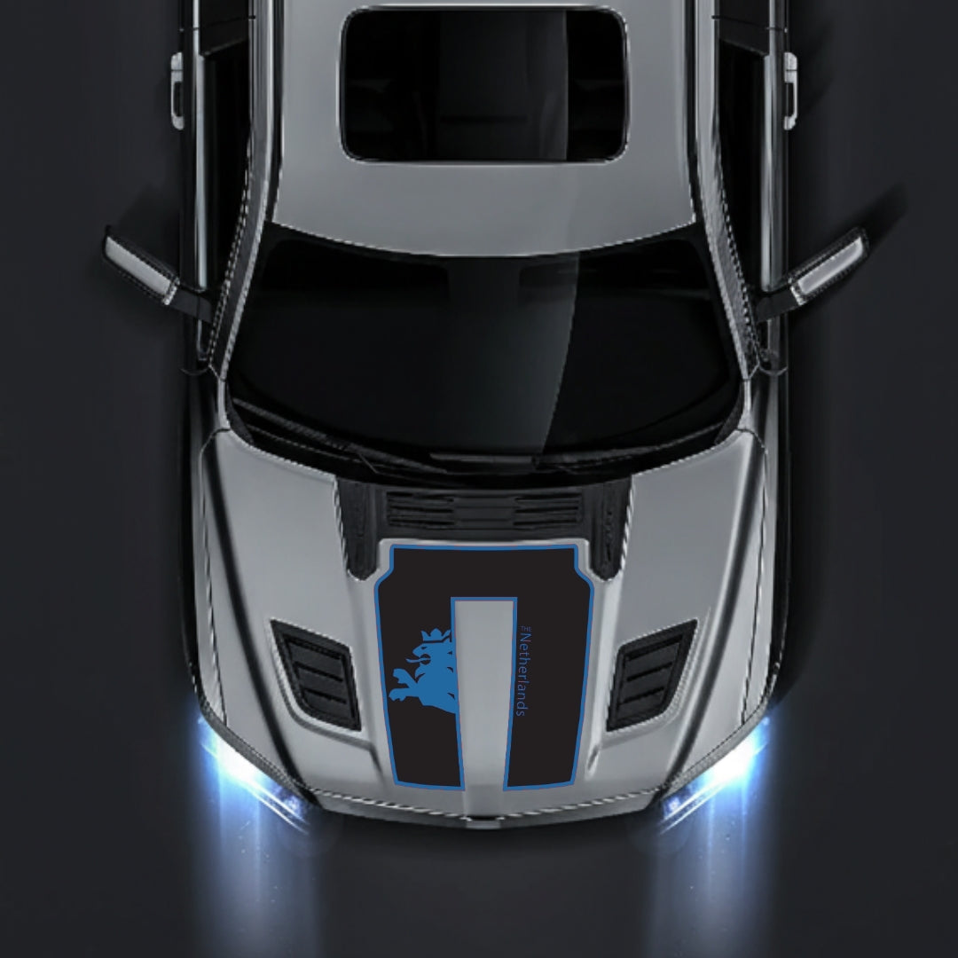 Hood Panel Decal/Sticker - Netherlands - Border Graphic Kit - For Dodge RAM 1500 2019-2025 - Premium Vinyl