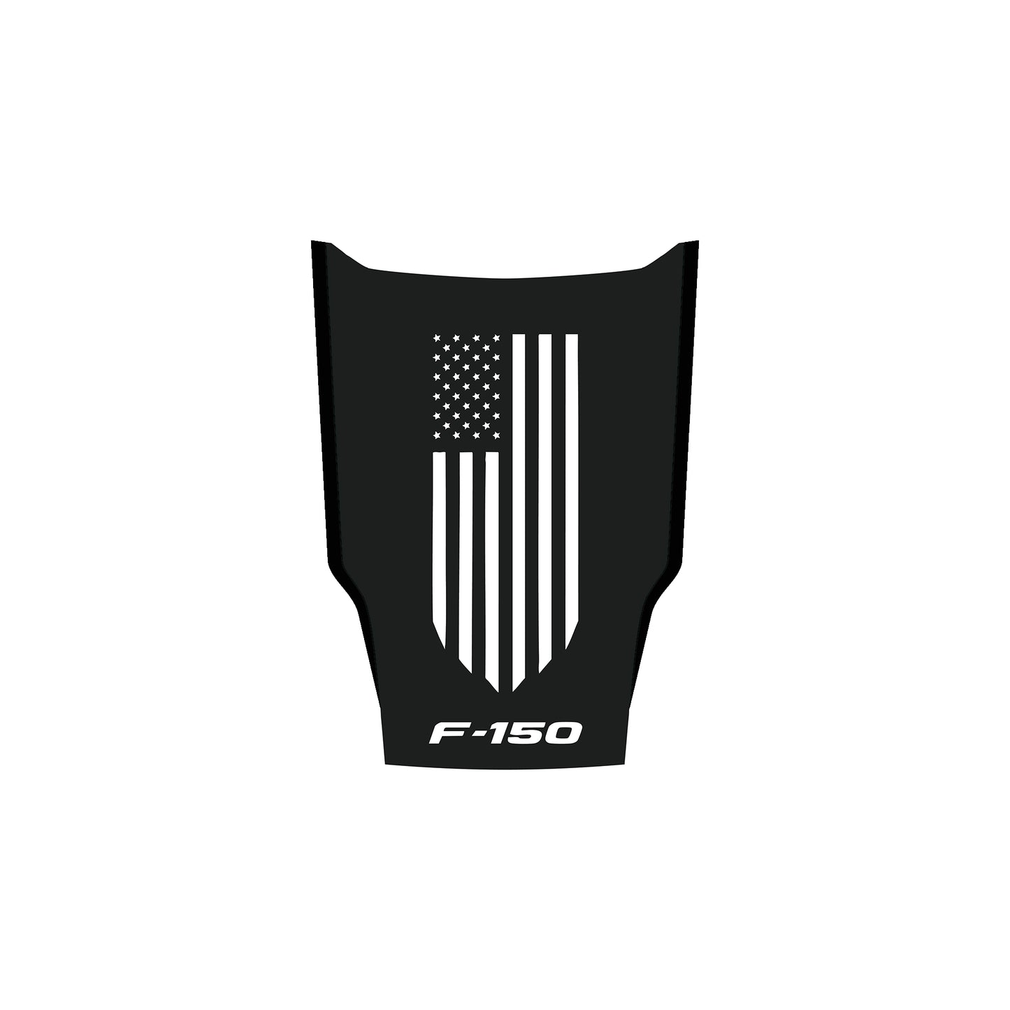 Hood Panel Decal/Sticker - Patriotic American Flag Hood Decal – USA Stars & Stripes Shield Vinyl Wrap Sticker Graphic Kit - For Ford F-150 F150 2015-2020 - Premium Vinyl