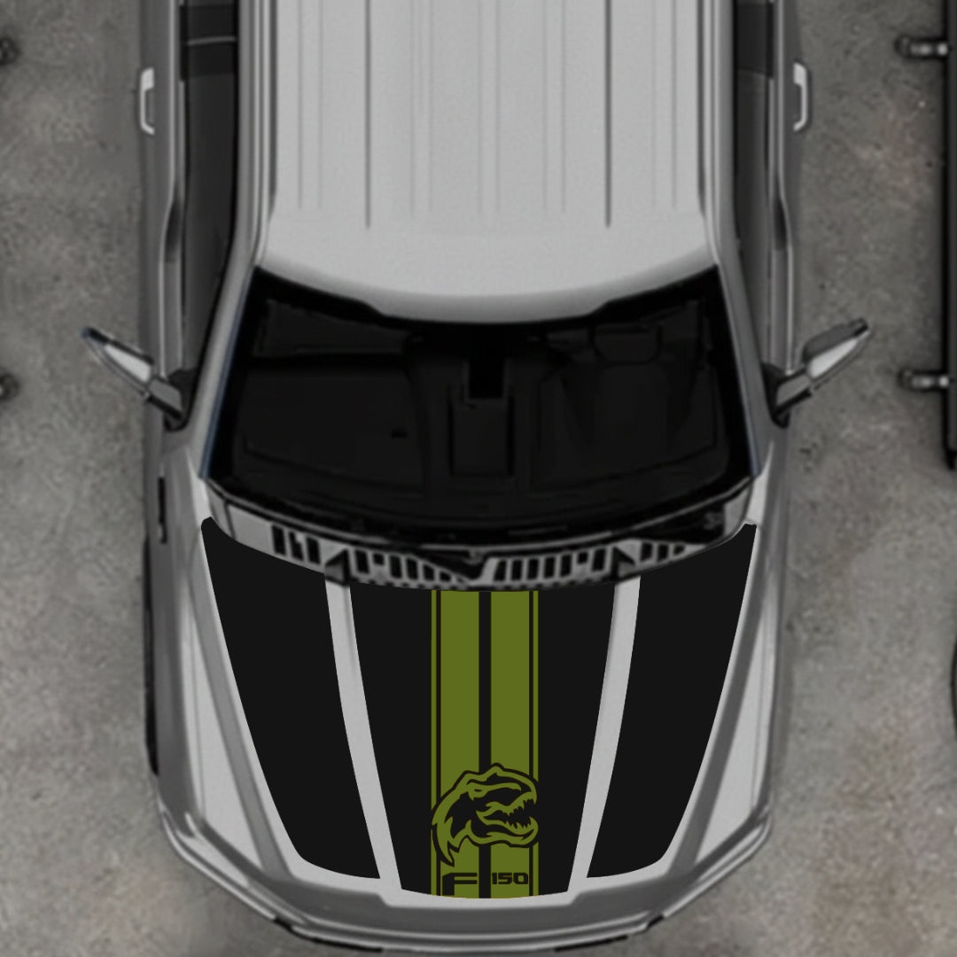 Hood Panel Decal/Sticker - Rex Graphic Kit - For Ford F-150 2020-2026 - Premium Vinyl