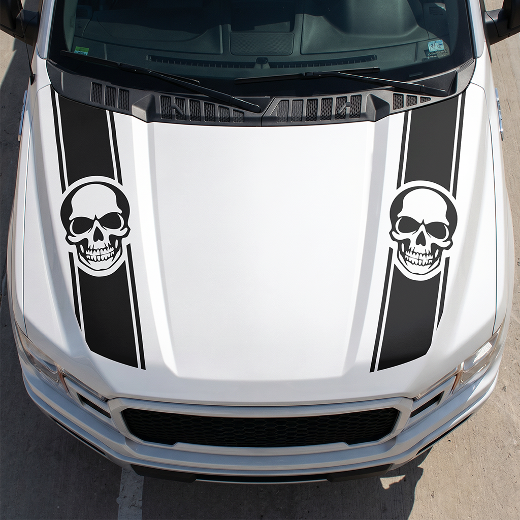 Hood Panel Decal/Sticker - Different Styles Graphic Decals Kit- For Ford F-150 2015-2020 - Premium Vinyl