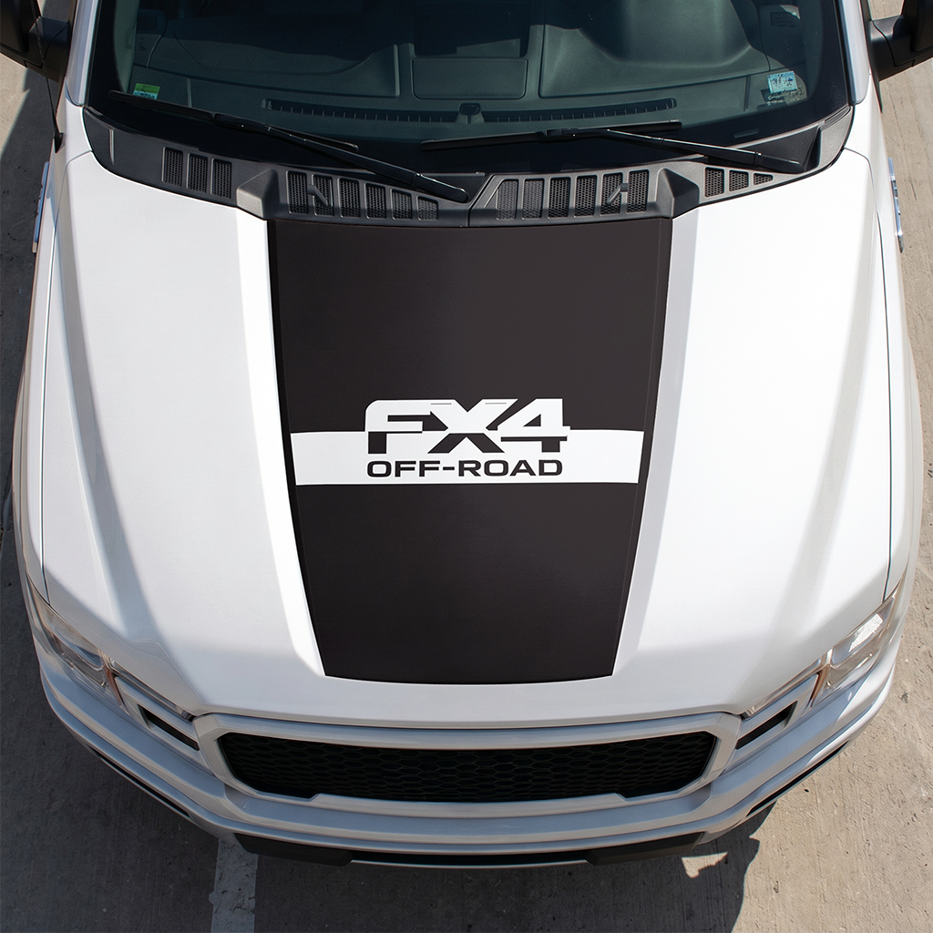 Hood Panel Decal/Sticker - Different Styles Graphic Decals Kit- For Ford F-150 2015-2020 - Premium Vinyl