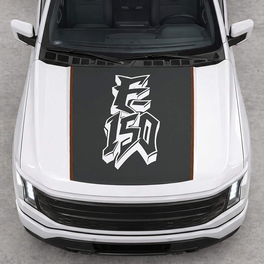 Hood Panel Decal/Sticker - Graffiti Graphic Decal Graphic Kit - For Ford F-150 2015-2020 - Premium Vinyl