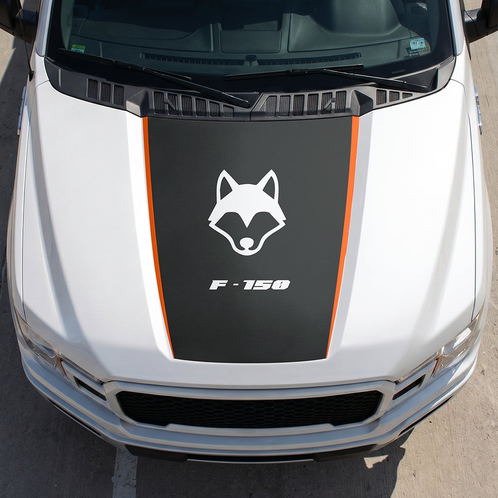 Hood Panel Decal/Sticker - Coyote Graphic Decal Graphic Kit - For Ford F-150 2015-2020 - Premium Vinyl