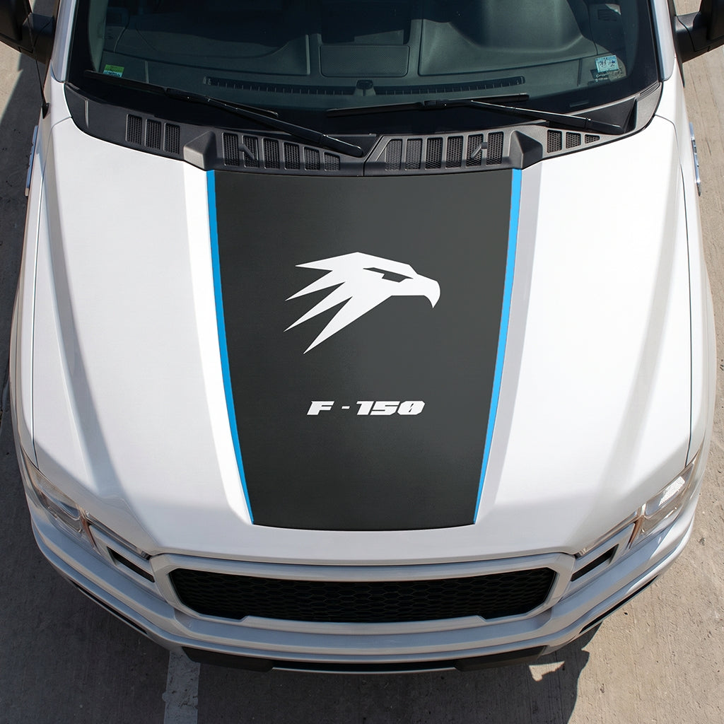 Hood Panel Decal/Sticker - Hawk Head Graphic Decal Graphic Kit - For Ford F-150 2015-2020 - Premium Vinyl